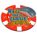 Casino Chip Stock Round Natural Rubber Mouse Pad (8" Diameter)